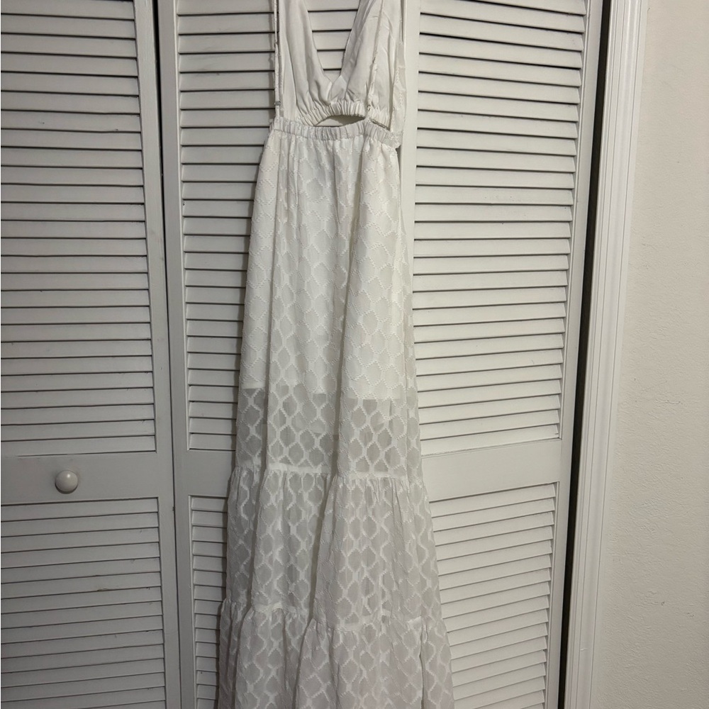HELLO MOLLY PALM COVE MAXI DRESS WHITE - Picture 6 of 7
